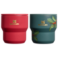 The Cheers & Cheer Stay-Hot Stacking Cup 2-Piece Set - Seasonal Pick