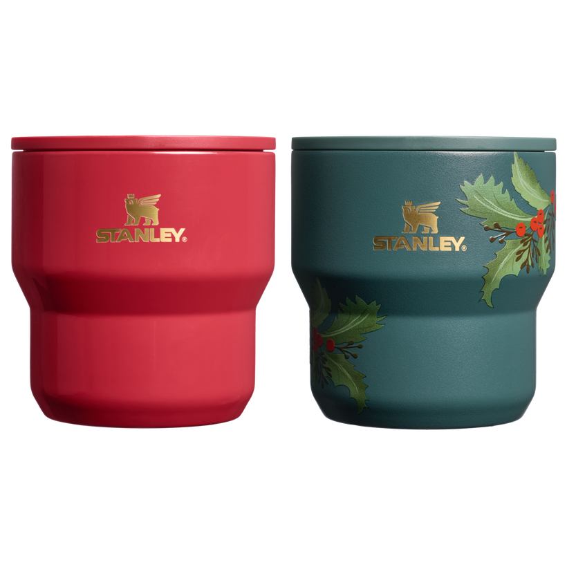 The Cheers & Cheer Stay-Hot Stacking Cup 2-Piece Set - Seasonal Pick