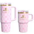 Stanley 1913 x LoveShackFancy Holiday The Quencher® Details ProTour Tumbler Set | 2-pack - Weekend Cheer